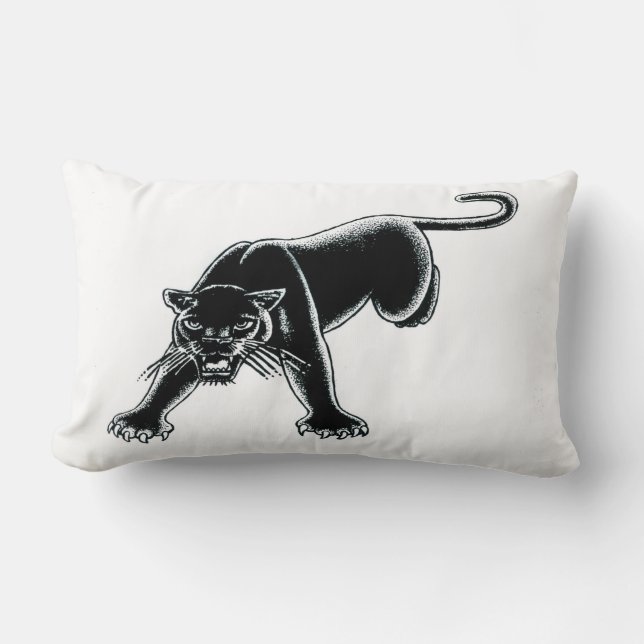 Cojín Lumbar Pilar del pantano negro (Anverso)