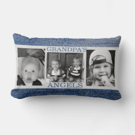 Cojín Lumbar Pilar fotográfico de los ángeles 3 del abuelo