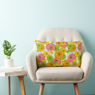 Cojín Lumbar Pilar lumbar amarillo cítrico trasero amarillo