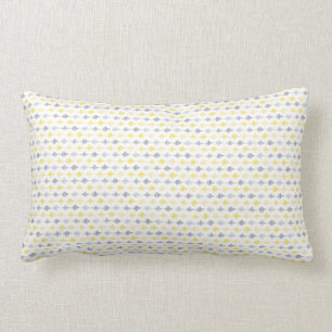 Cojín Lumbar Pilar lumbar amarillo y gris de patrón de línea