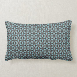 Cojín Lumbar Pilar lumbar de algodón grisáceo turquesa