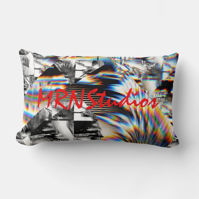 Cojín Lumbar Pilar lumbar de ataque arcoiris (Anverso)