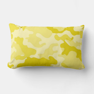 Cojín Lumbar Pilar lumbar de camo amarillo claro