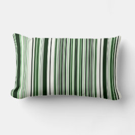 Cojín Lumbar Pilar lumbar de franjas verdes