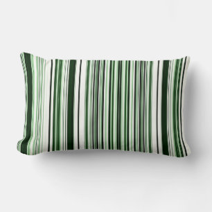 Cojín Lumbar Pilar lumbar de franjas verdes