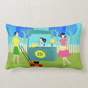 Cojín Lumbar Pilar lumbar de lemonada infantil retro