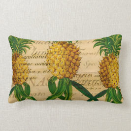 Cojín Lumbar Pilar lumbar de piña tropical vintage