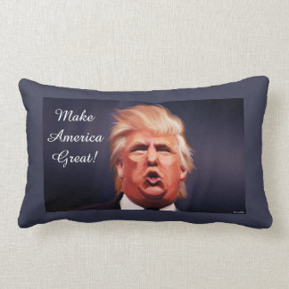 Cojín Lumbar Pilar lumbar de poliéster Donald Trump de 13" x 21