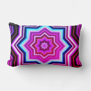 Cojín Lumbar Pilar lumbar del patrón rosa y azul