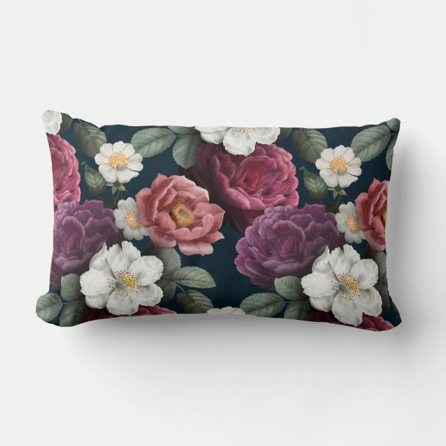 Cojín Lumbar Pilar lumbar floral (Anverso)