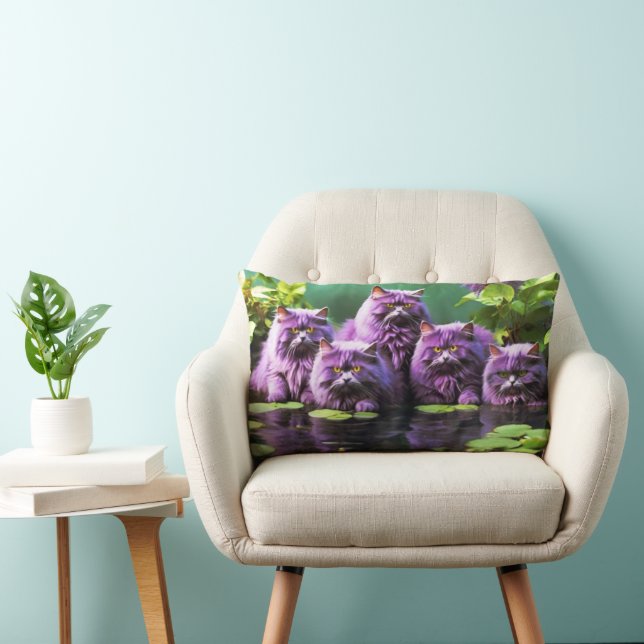 Cojín Lumbar Pilar lumbar gato para los amantes del gato (Silla)