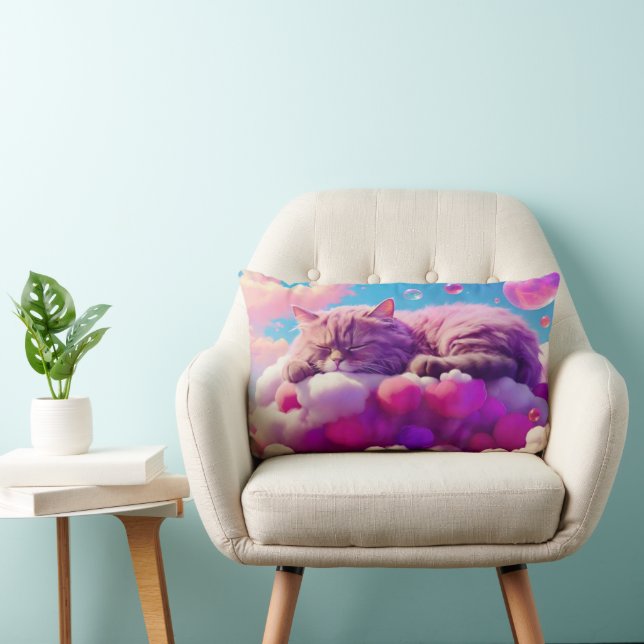 Cojín Lumbar Pilar lumbar gato para los amantes del gato (Silla)