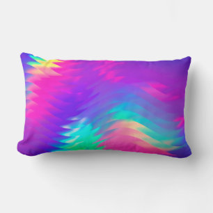 Cojín Lumbar Pilar lumbar holográfico morado y rosa