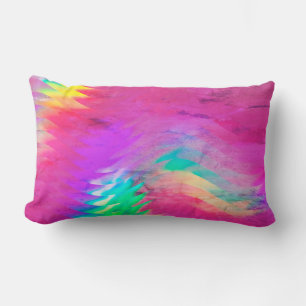 Cojín Lumbar Pilar lumbar holográfico rosa y verde
