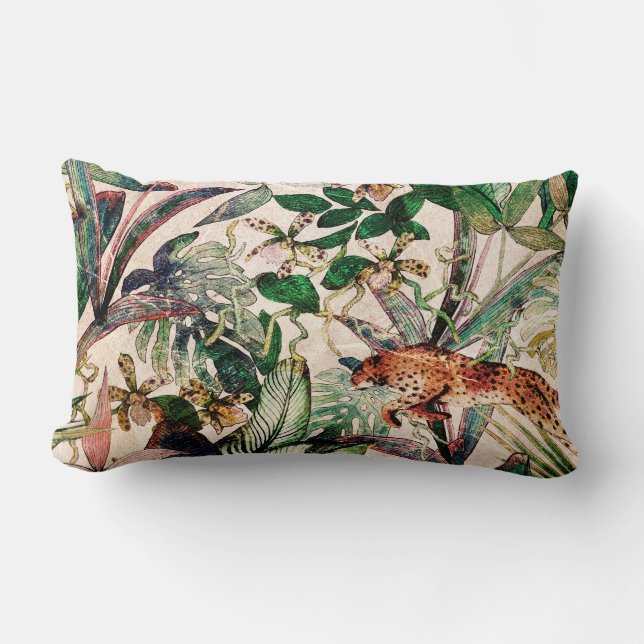 Cojín Lumbar Pilar lumbar lumbar de la selva tropical china vin (Anverso)