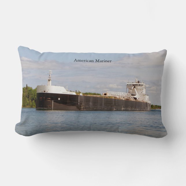 Cojín Lumbar Pilar lumbar mariner estadounidense (Anverso)