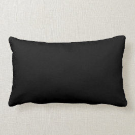 Cojín Lumbar Pilar lumbar negro de 13" x 21"