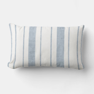 Cojín Lumbar Pilar lumbar rayado azul claro