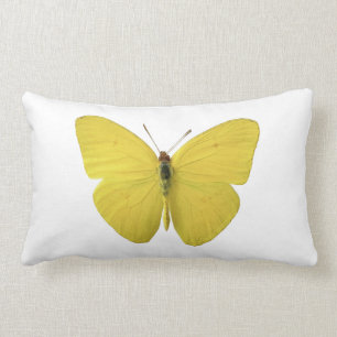 Cojín Lumbar Pilar mariposa amarillo