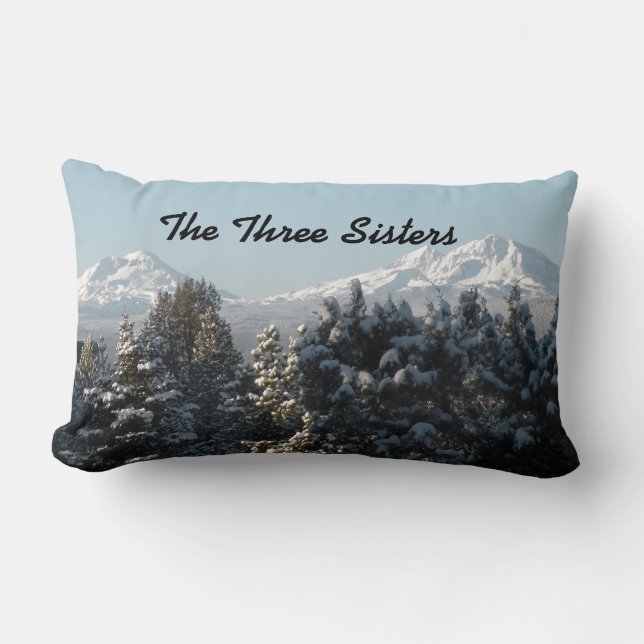 Cojín Lumbar Pilares fotográficos de los lagos Jennifer (Anverso)