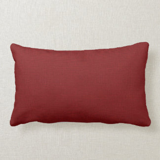 Cojín Lumbar Pillow acento de Acento Rústico Rojo Faux Burlap