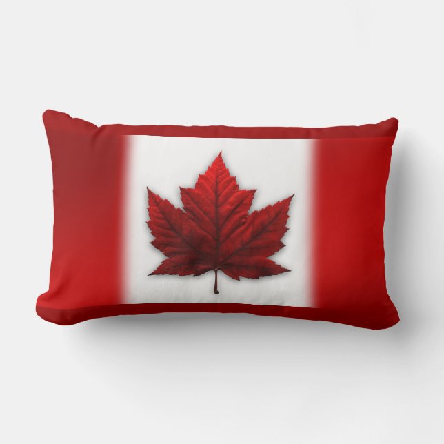 Cojín Lumbar Pillow Canada Bandera de recuerdo canadiense almoh (Anverso)