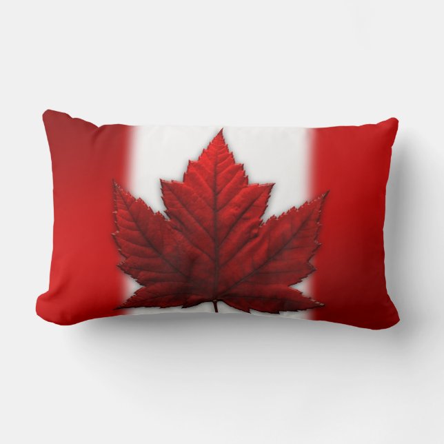 Cojín Lumbar Pillow Canada Bandera de recuerdo canadiense almoh (Anverso)