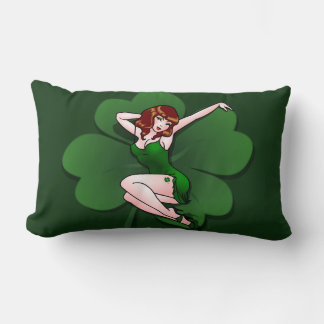 Cojín Lumbar Pillow Chica Pillow Lucky Pillow St Patrick's Deco
