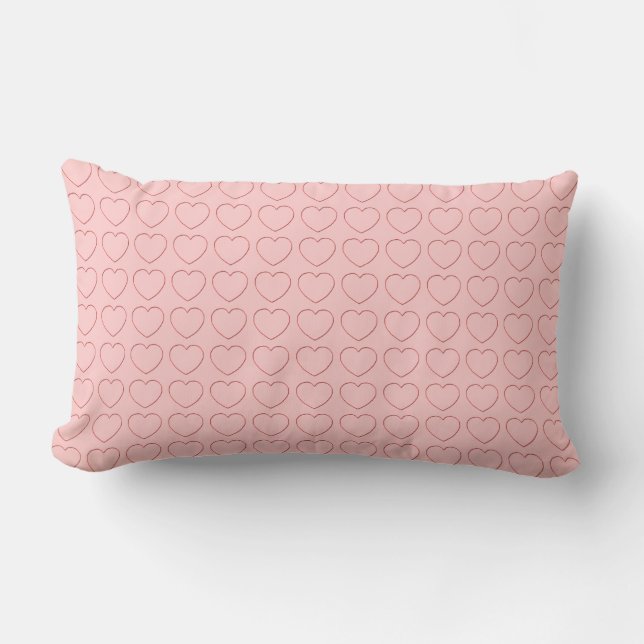 Cojín Lumbar Pillow - Corazón múltiple (Anverso)