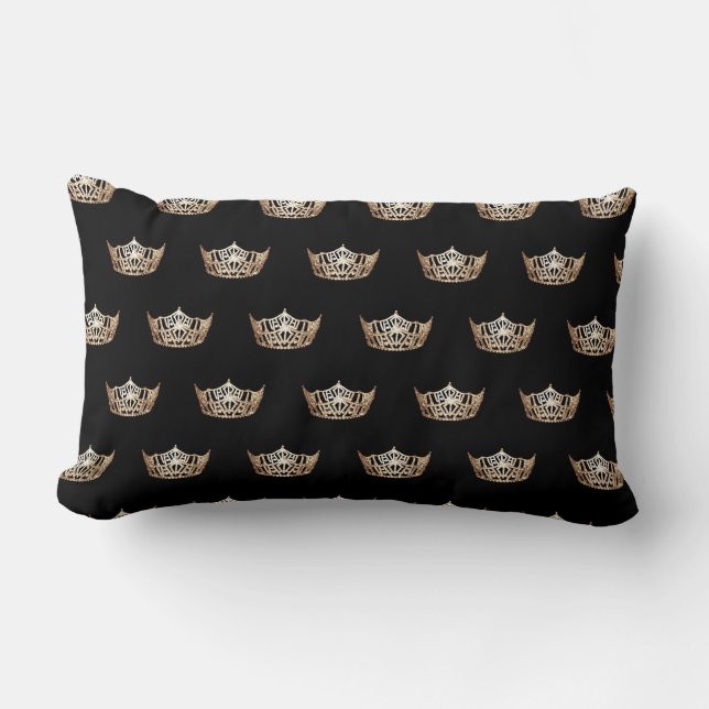 Cojín Lumbar Pillow Crown Style de Miss América (Anverso)