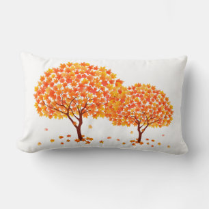 Cojín Lumbar Pillow de árboles otoñales