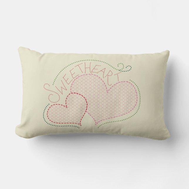 Cojín Lumbar Pillow de la cruza de San Valentín (Anverso)