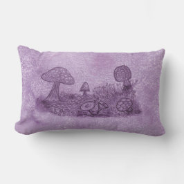Cojín Lumbar Pillow de la pradera de hongos