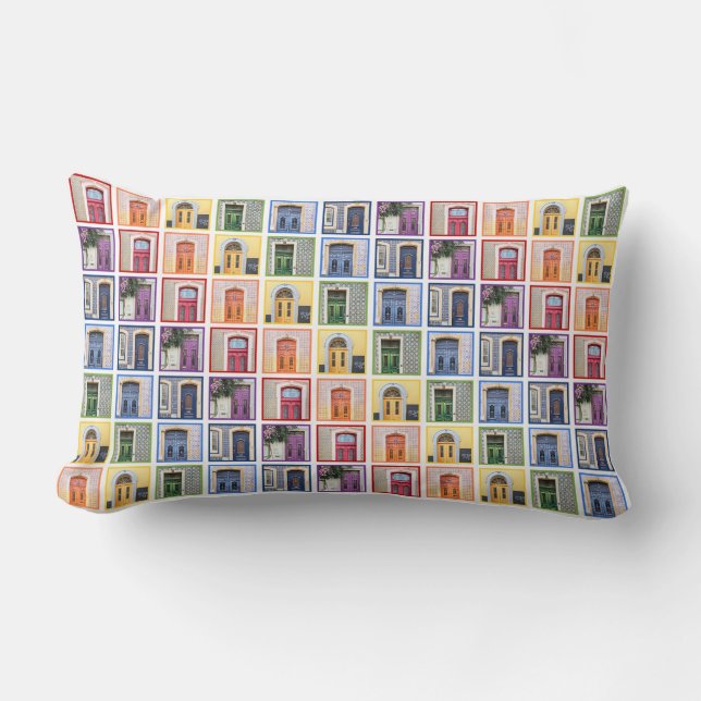 Cojín Lumbar Pillow de las puertas de Portugal (Anverso)