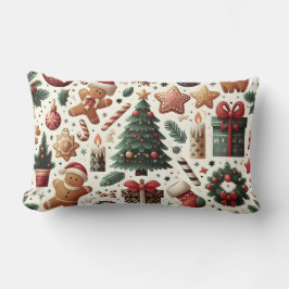 Cojín Lumbar Pillow de los Navidades de animales de Winter Wond