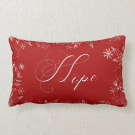 Cojín Lumbar Pillow de los Navidades Red HOPE