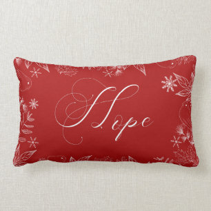 Cojín Lumbar Pillow de los Navidades Red HOPE