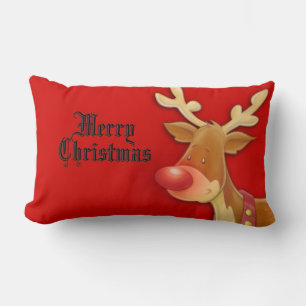 Cojín Lumbar Pillow de Navidades de renos Cute Rudolf