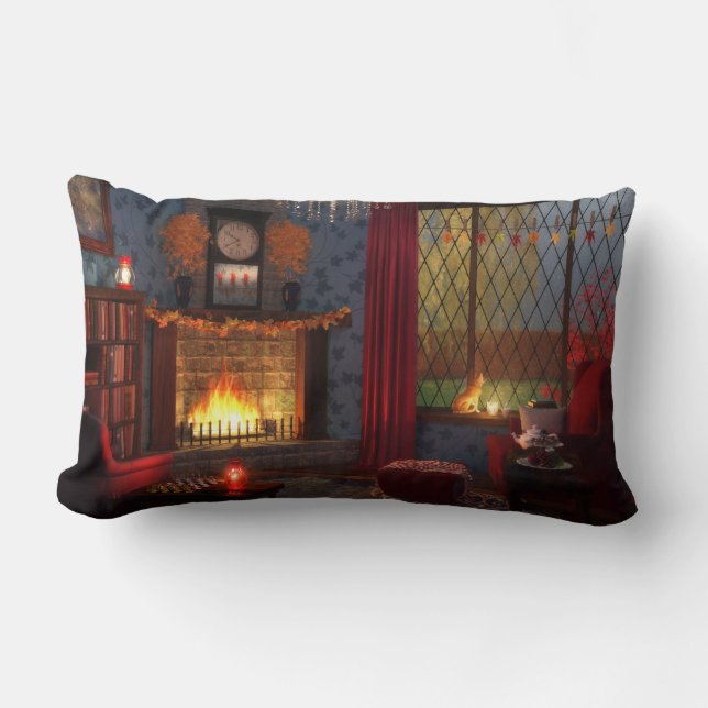 Cojín Lumbar Pillow de tranquilidad de otoño (Anverso)