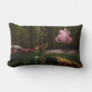 Cojín Lumbar Pillow del concierto del árbol de cerezo