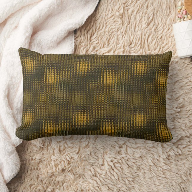 Cojín Lumbar Pillow del Mosaico Dorado (Manta)