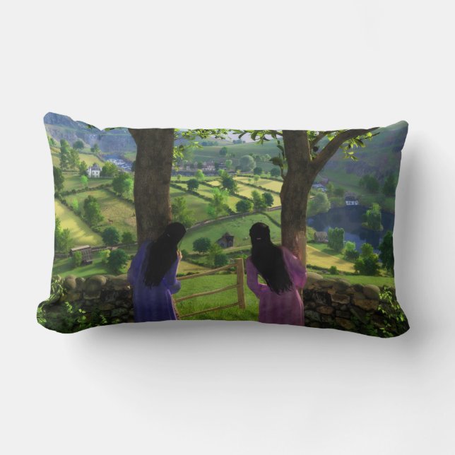 Cojín Lumbar Pillow del vaso de los gemelos (Anverso)