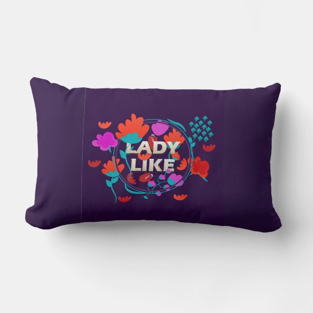 Cojín Lumbar Pillow estilo lienzo (Anverso)