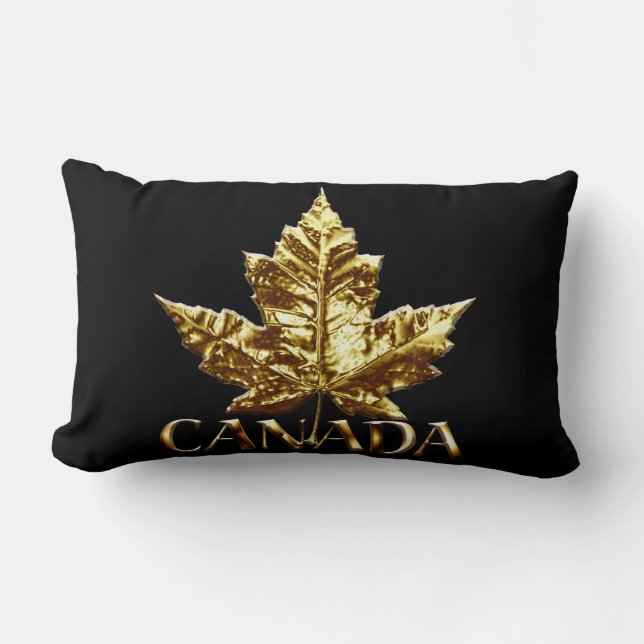 Cojín Lumbar Pillow Gold de Canadá equipo de recuerdo para Cana (Anverso)