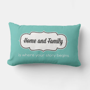 Cojín Lumbar Pillow Hogar Y Familia (13 x 21)