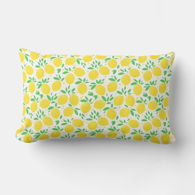 Cojín Lumbar Pillow Lumbar Amarillo Lemon (Anverso)