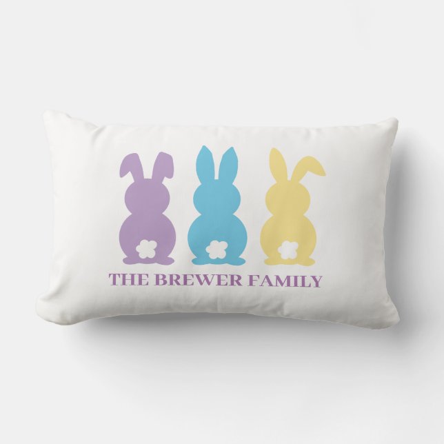 Cojín Lumbar Pillow Lumbar Bunny personalizado (Anverso)