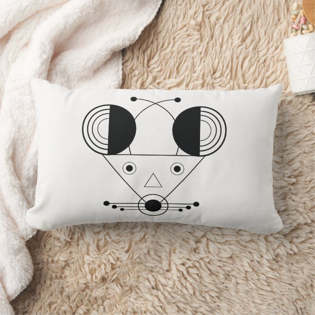 Cojín Lumbar Pillow Nezumi Zodiac - Edición Geométrica de Calma (Manta)
