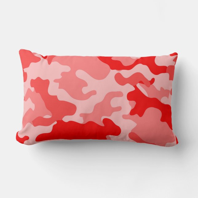 Cojín Lumbar Pillow Red Camo Lumbar (Anverso)