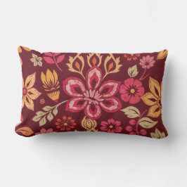 Cojín Lumbar Pillow with batik pattern